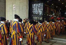La guardia svizzera marcia su Roma