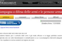 Una petizione a favore delle armi ai civili