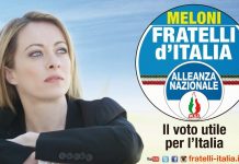La Meloni si schiera