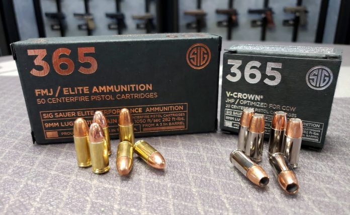 Sig Sauer new P365 ammo line