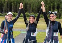 Tris azzurro nel Trap femminile. Vince Gaia Ragazzini