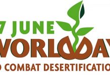 Cacciatori che lottano contro la desertificazione