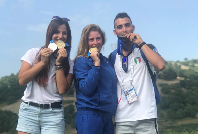 Le tre medaglie azzurre