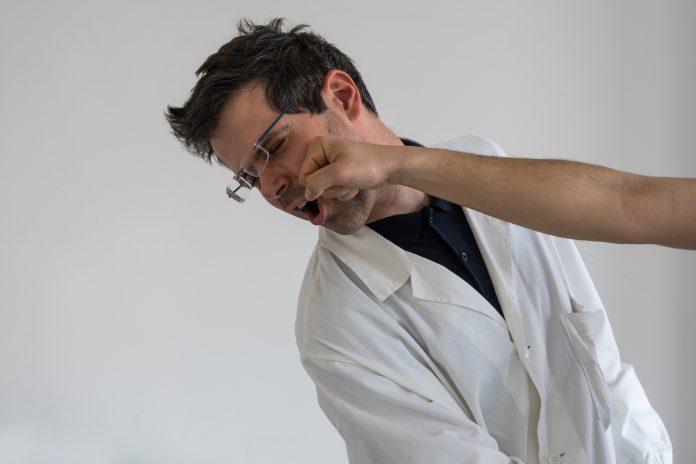 Doctor,Punched,In,The,Face.,Concept,Of,Violence,And,Aggression