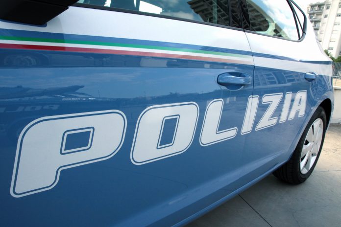 Side,Of,An,Italian,Police,Car.,Puglia,,Italy,-,29/09/2016